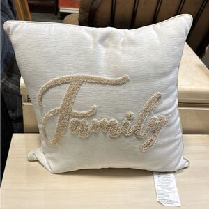 Square Family Throw Pillow